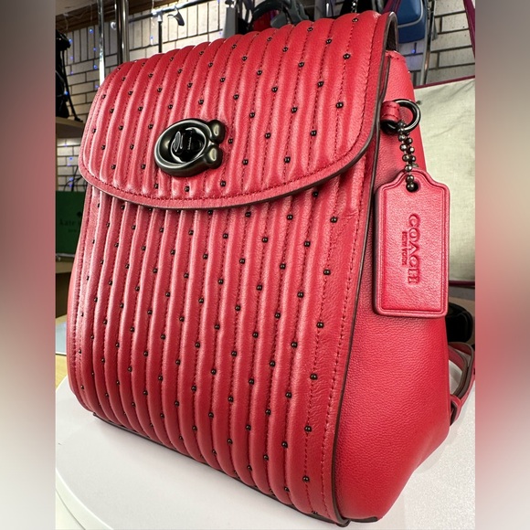 💥COACH - Parker Convertible Backpack 16 With Quilting And Rivets - DK286 - Picture 5 of 16